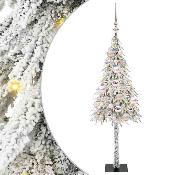 Joulukuusi Valkoinen 120 cm PE ja Teräs