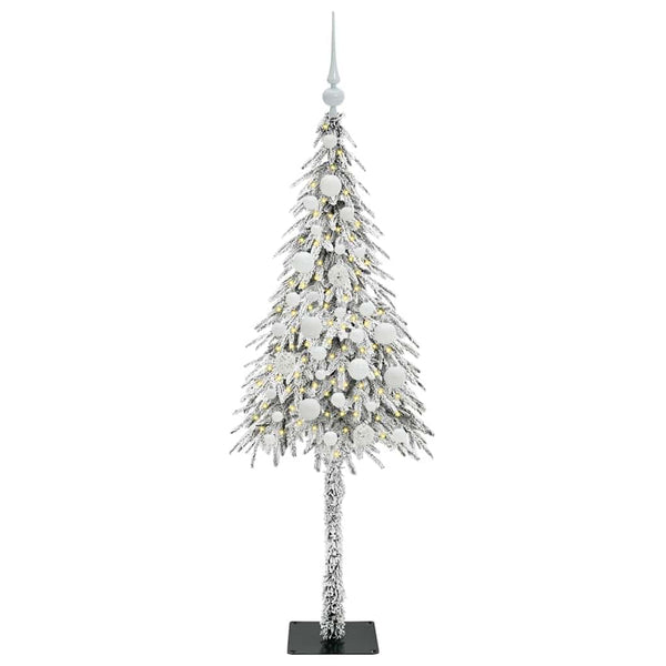 Joulukuusi Valkoinen 120 cm PE ja Teräs