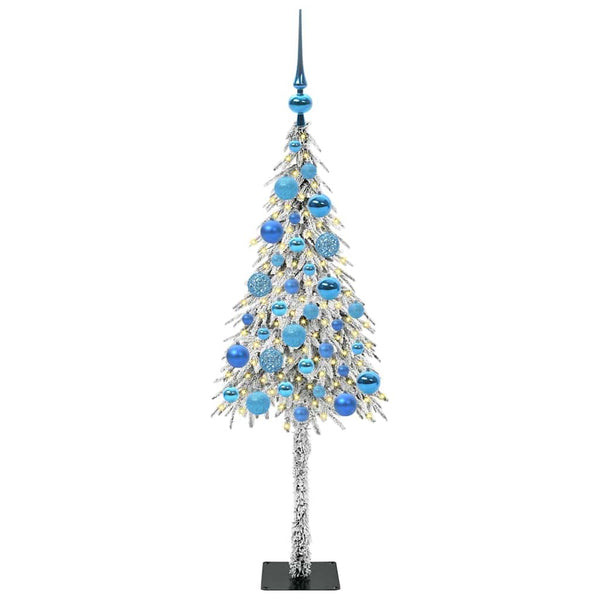 Joulukuusi Valkoinen 120 cm PE ja Teräs