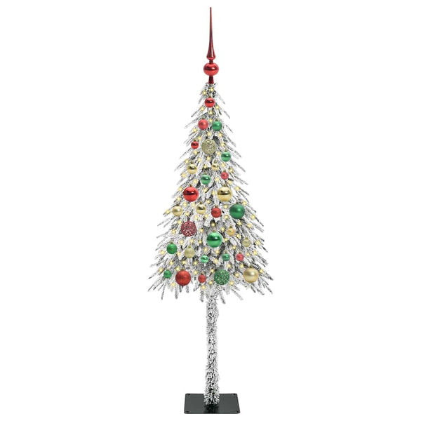 Joulukuusi Valkoinen 120 cm PE ja Teräs