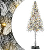 Joulukuusi 150 LED-valoilla Valkoinen 150 cm PE ja Teräs