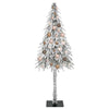 Joulukuusi 150 LED-valoilla Valkoinen 150 cm PE ja Teräs