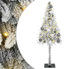Joulukuusi 150 LED-valoilla Valkoinen 150 cm PE ja Teräs