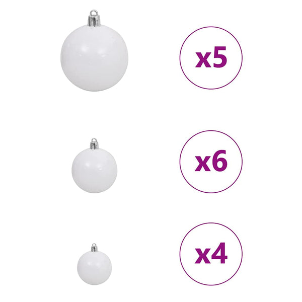 Joulukuusi 150 LED-valoilla Valkoinen 150 cm PE ja Teräs