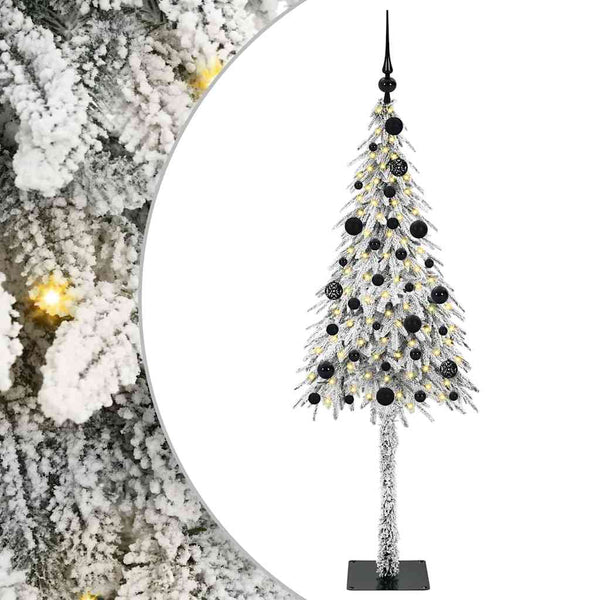 Joulukuusi Valkoinen 150 cm PE ja Teräs