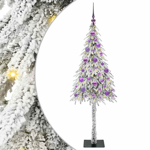 Joulukuusi Valkoinen 150 cm PE ja Teräs