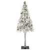 Joulukuusi 300 LED-valoilla Valkoinen 180 cm PE ja Teräs