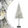 Joulukuusi 300 LED-valoilla Valkoinen 180 cm PE ja Teräs
