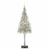 Joulukuusi 300 LED-valoilla Valkoinen 180 cm PE ja Teräs