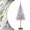 Joulukuusi 300 LED-valoilla Valkoinen 180 cm PE ja Teräs