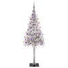 Joulukuusi 300 LED-valoilla Valkoinen 180 cm PE ja Teräs