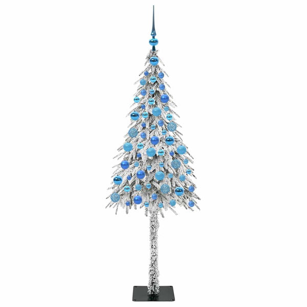 Joulukuusi 300 LED-valoilla Valkoinen 180 cm PE ja Teräs