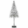 Joulukuusi 300 LED-valoilla Valkoinen 180 cm PE ja Teräs