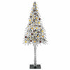 Joulukuusi 300 LED-valoilla Valkoinen 210 cm PE ja Teräs