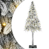 Joulukuusi 300 LED-valoilla Valkoinen 210 cm PE ja Teräs