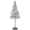 Joulukuusi 300 LED-valoilla Valkoinen 210 cm PE ja Teräs