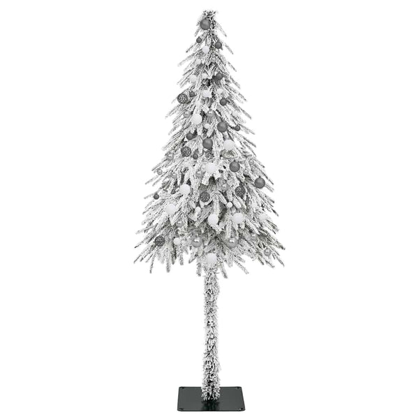 Joulukuusi 300 LED-valoilla Valkoinen 210 cm PE ja Teräs