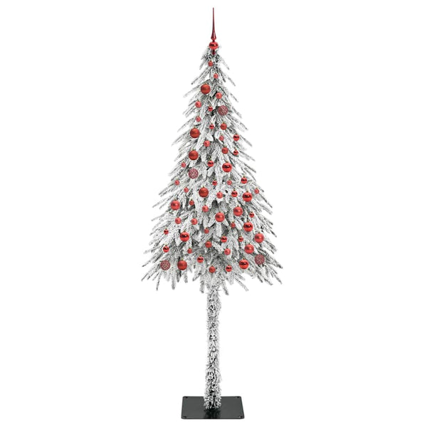 Joulukuusi 300 LED-valoilla Valkoinen 210 cm PE ja Teräs