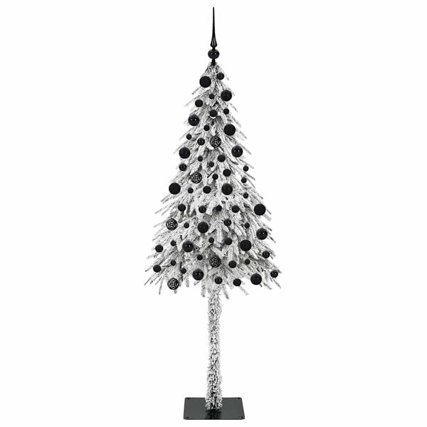 Joulukuusi 300 LED-valoilla Valkoinen 210 cm PE ja Teräs