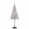 Joulukuusi 300 LED-valoilla Valkoinen 210 cm PE ja Teräs