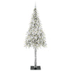 Joulukuusi 300 LED-valoilla Valkoinen 210 cm PE ja Teräs