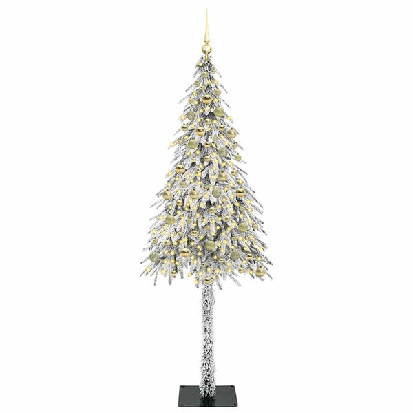 Joulukuusi 300 LED-valoilla Valkoinen 210 cm PE ja Teräs