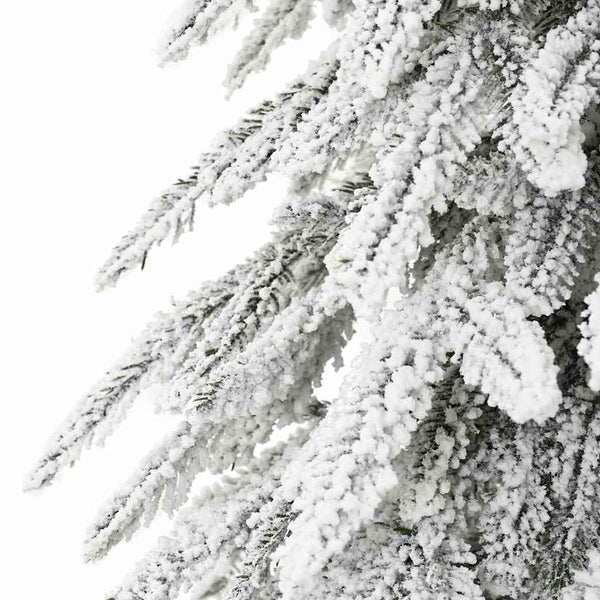 Joulukuusi 300 LED-valoilla Valkoinen 210 cm PE ja Teräs