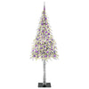 Joulukuusi 300 LED-valoilla Valkoinen 210 cm PE ja Teräs