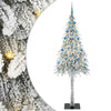 Joulukuusi 300 LED-valoilla Valkoinen 210 cm PE ja Teräs