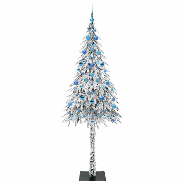 Joulukuusi 300 LED-valoilla Valkoinen 210 cm PE ja Teräs