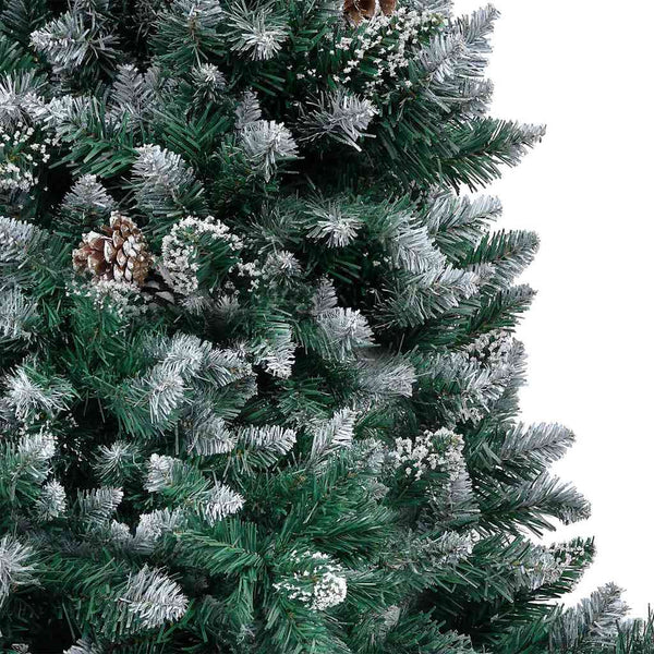 Tekojoulukuusi Vihreä 150 cm PVC:tä ja Terästä ja Muovia
