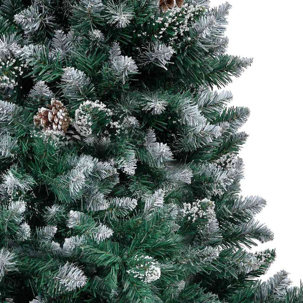 Tekojoulukuusi Vihreä 150 cm PVC:tä ja Terästä ja Muovia