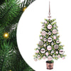 Joulukuusi 150 LED-valoilla jalustalla Vihreä 65 cm PE