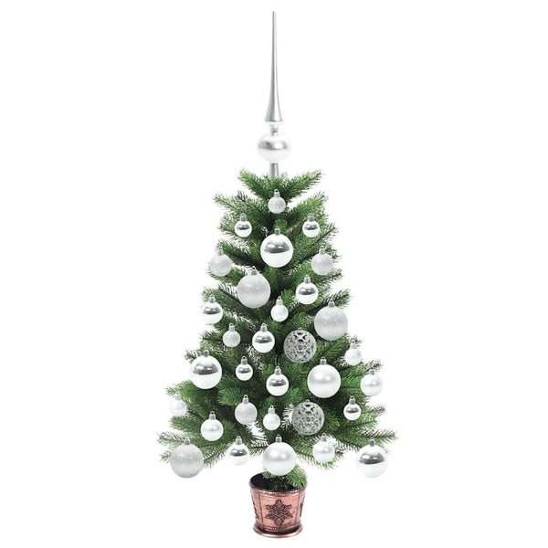 Joulukuusi 150 LED-valoilla jalustalla Vihreä 65 cm PE