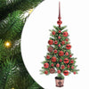 Joulukuusi 150 LED-valoilla jalustalla Vihreä 90 cm PE