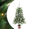 Joulukuusi 150 LED-valoilla jalustalla Vihreä 90 cm PE