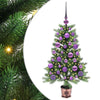 Joulukuusi 150 LED-valoilla jalustalla Vihreä 90 cm PE
