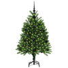 Joulukuusi 150 LED-valoilla jalustalla Vihreä 120 cm PE