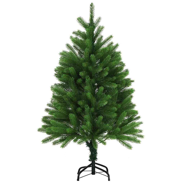 Joulukuusi 150 LED-valoilla jalustalla Vihreä 120 cm PE