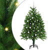 Joulukuusi 150 LED-valoilla jalustalla Vihreä 120 cm PE
