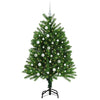 Joulukuusi 150 LED-valoilla jalustalla Vihreä 120 cm PE