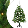 Joulukuusi 150 LED-valoilla jalustalla Vihreä 120 cm PE