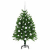 Joulukuusi 150 LED-valoilla jalustalla Vihreä 120 cm PE
