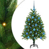 Joulukuusi 150 LED-valoilla jalustalla Vihreä 120 cm PE
