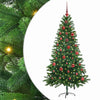 Joulukuusi 150 LED-valoilla jalustalla Vihreä 150 cm PE
