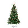Joulukuusi 150 LED-valoilla jalustalla Vihreä 150 cm PE