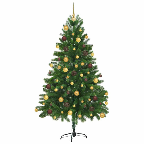 Joulukuusi 300 LED-valoilla jalustalla Vihreä 180 cm PE