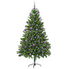 Joulukuusi 300 LED-valoilla jalustalla Vihreä 180 cm PE