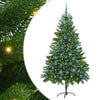 Joulukuusi 300 LED-valoilla jalustalla Vihreä 180 cm PE