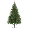 Joulukuusi 300 LED-valoilla jalustalla Vihreä 210 cm PE